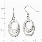 Leslie's Sterling Silver Polished Shepherd Hook Dangle Earrings