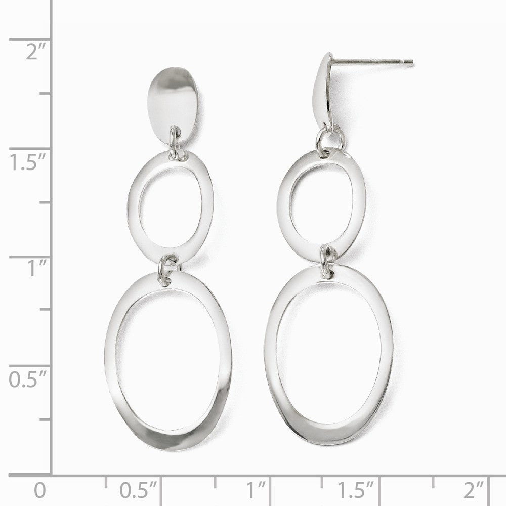 Leslie's Sterling Silver Polished Post Dangle Earrings
