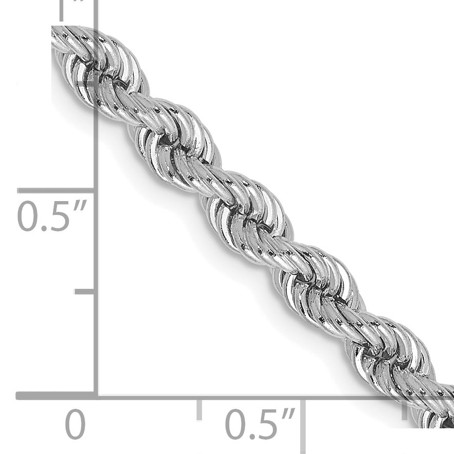 14k WG 4.0mm Regular Rope Chain