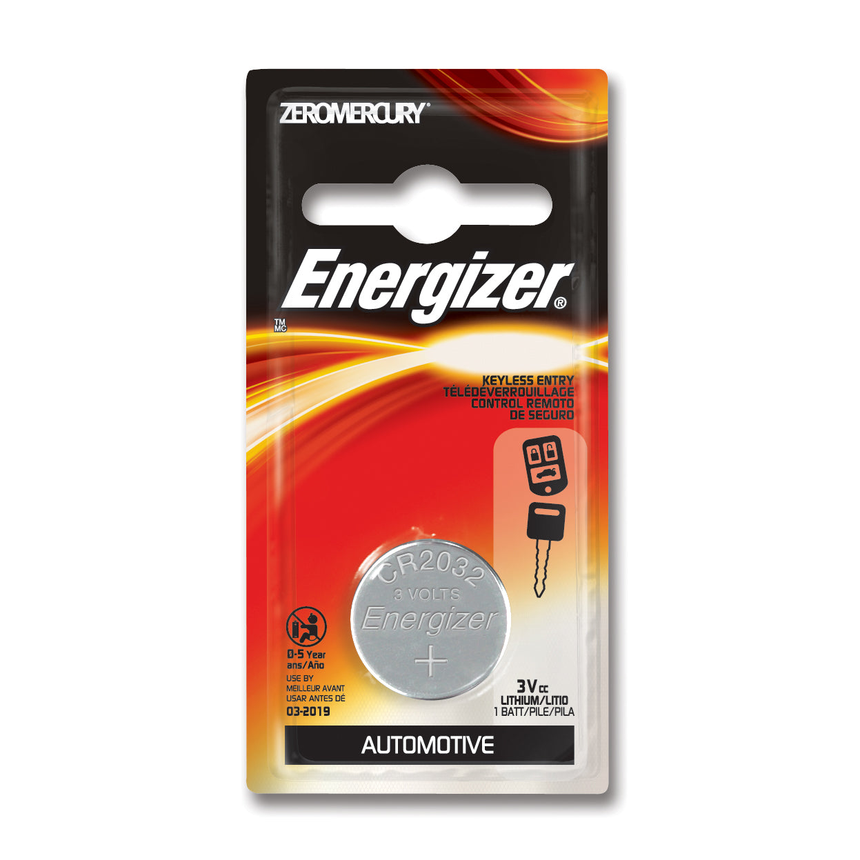(1) Type 2450 Energizer Lithium Battery in Retail Packaging