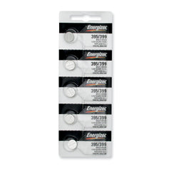 Pkg/(5) Type 395/399 Energizer Watch Batteries Tear Strip