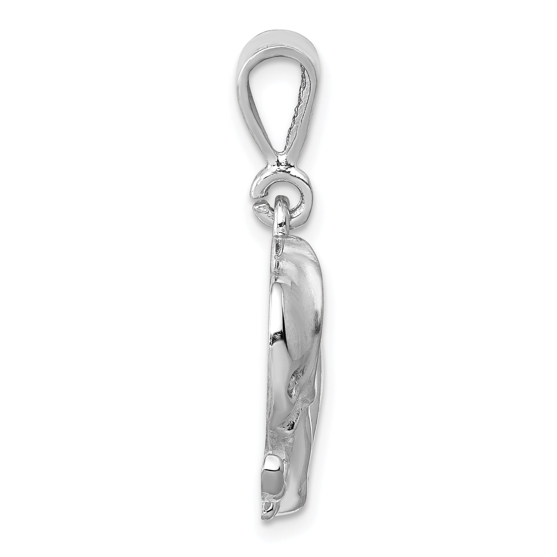 14K White Gold Elephant Charm Secondary image