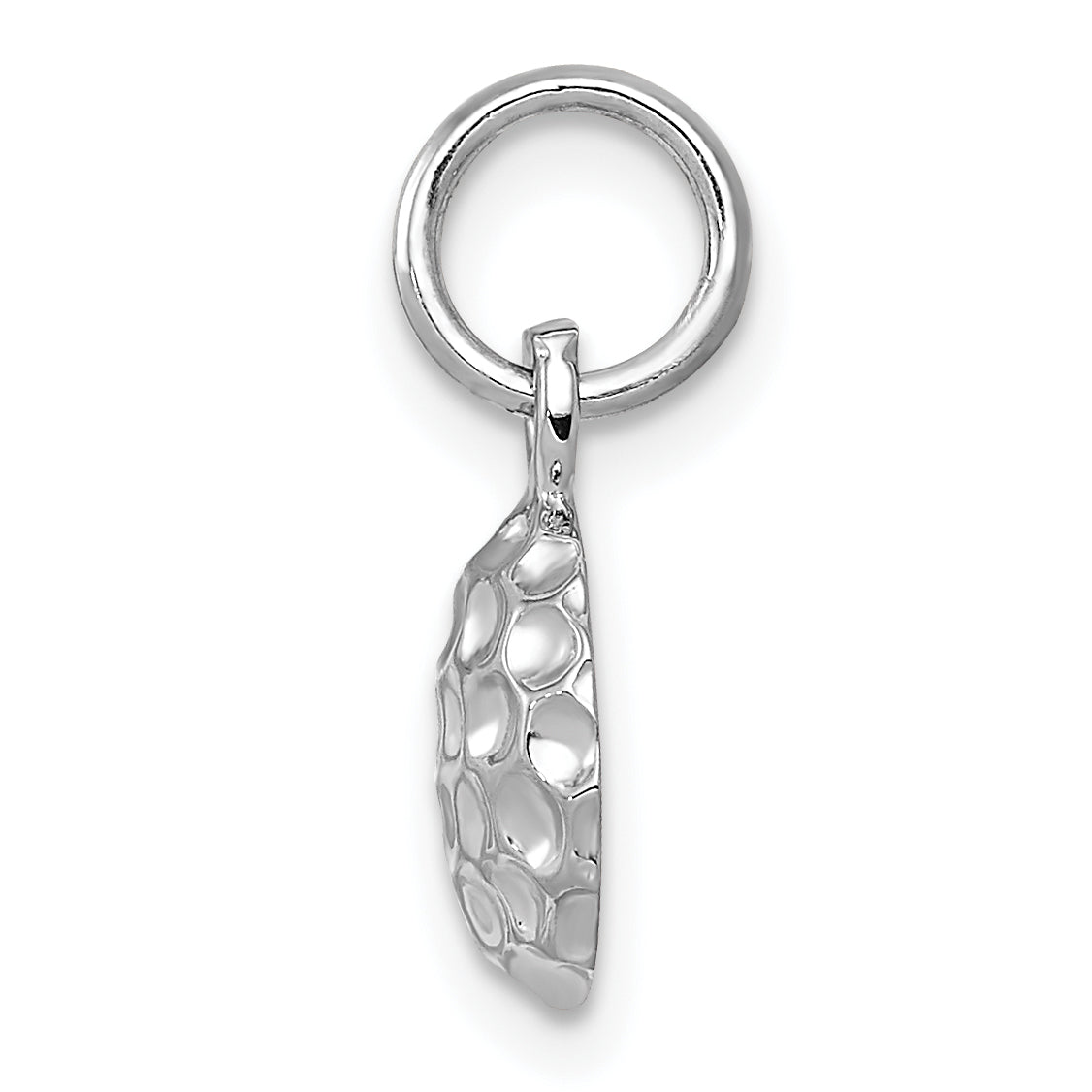 14K White Gold Golf Ball Charm Secondary image
