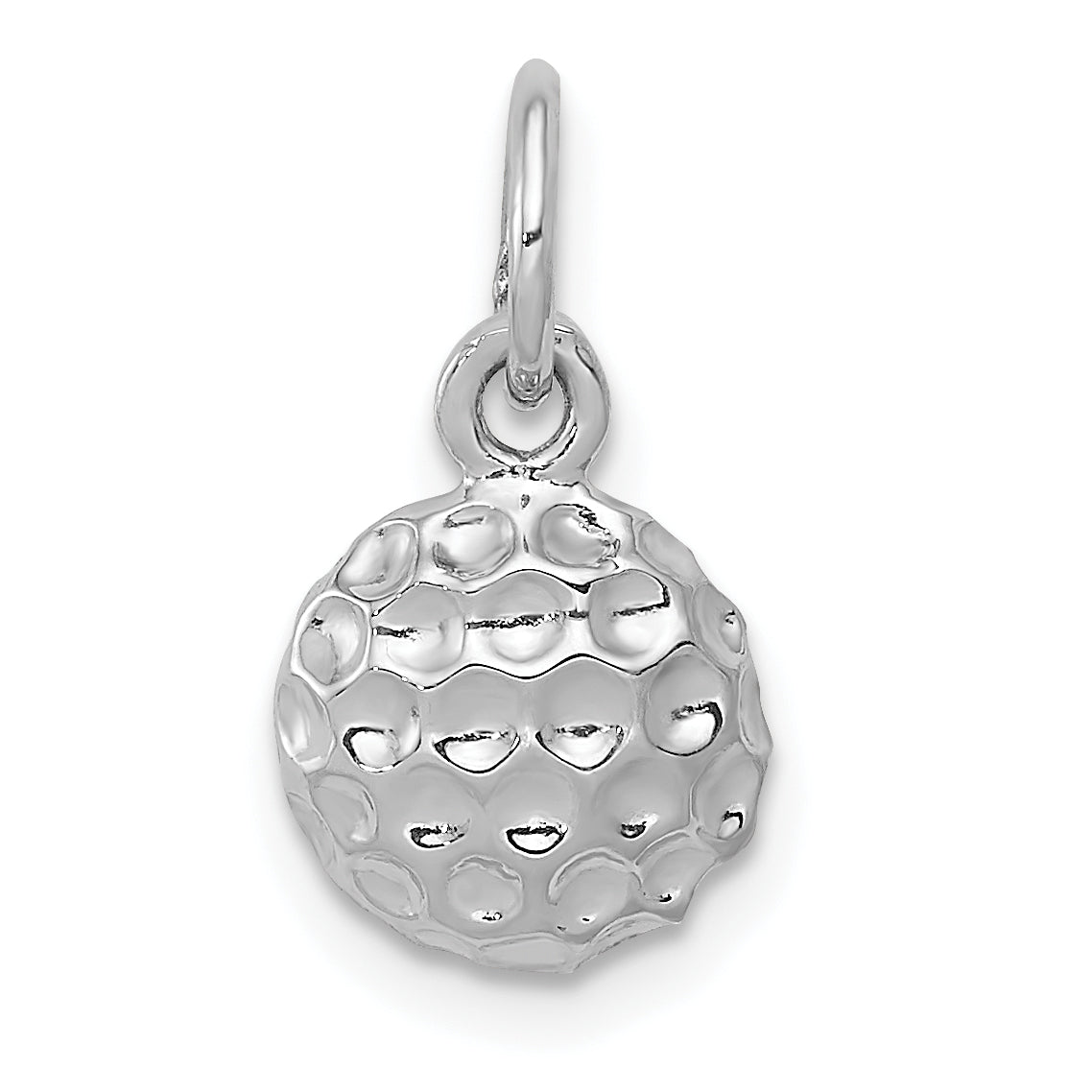 14k White Gold Golf Ball Charm Main image