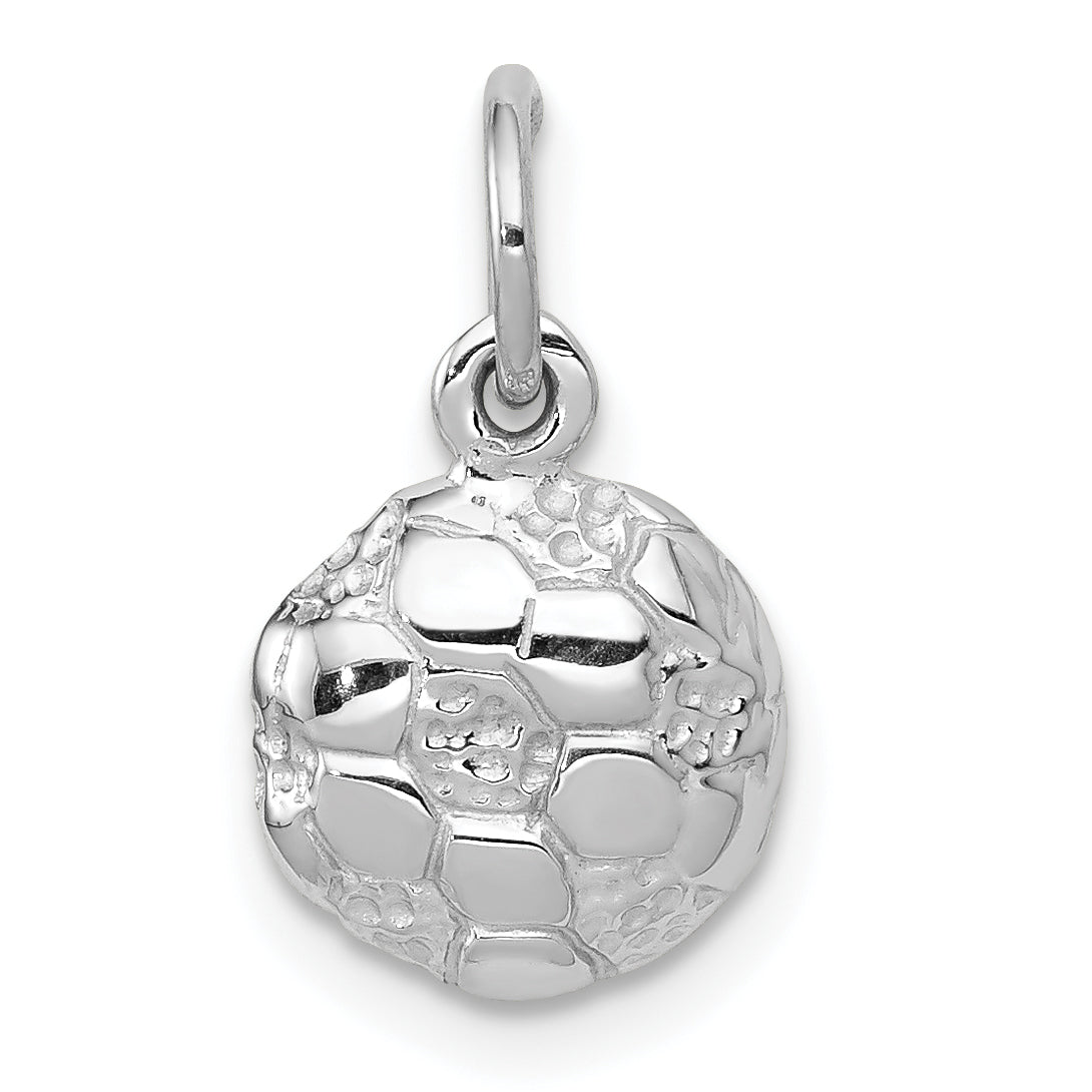 14k White Gold Soccer Ball Charm Main image