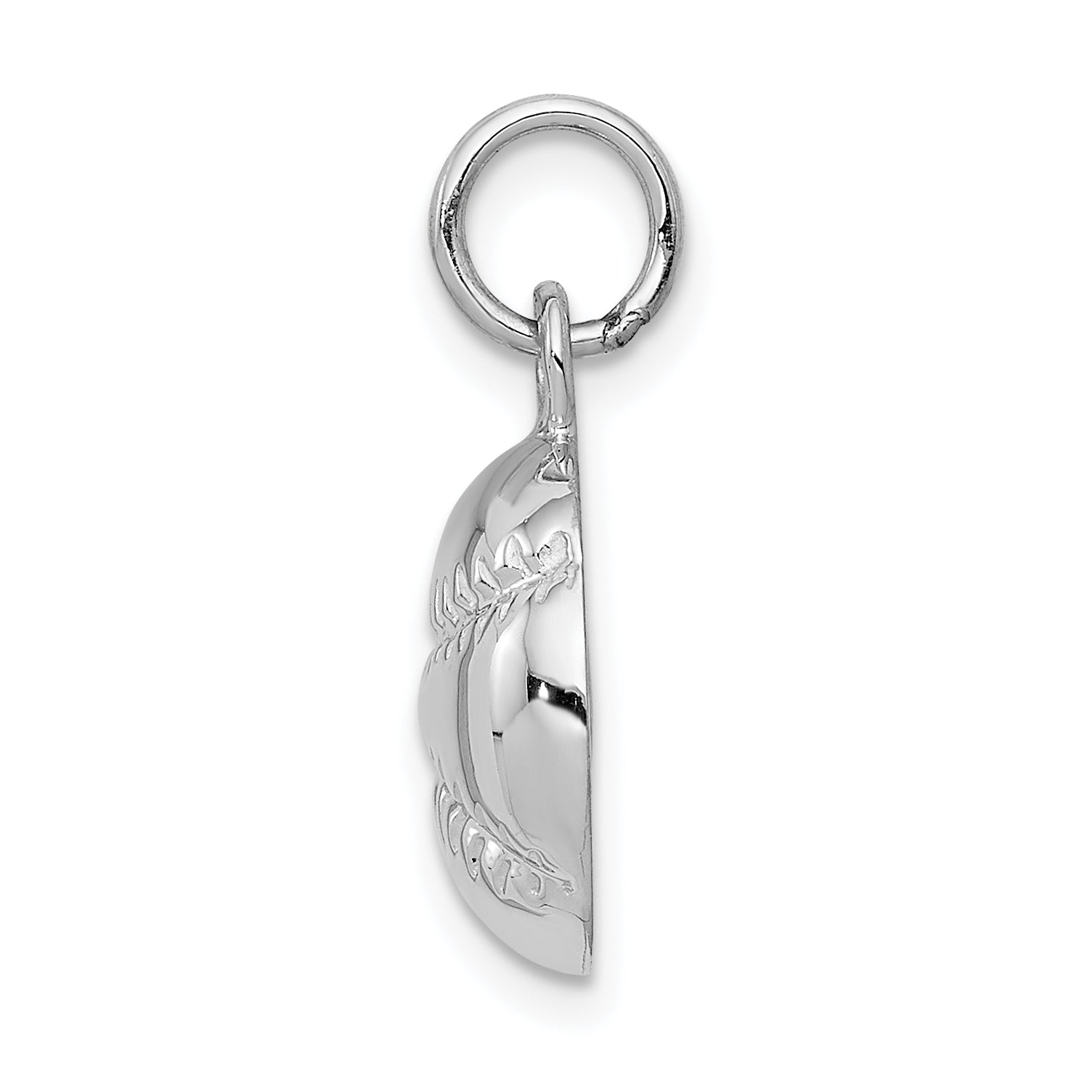 14K White Gold Baseball Charm Secondary image
