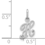 14Kw Casted Initial H Charm