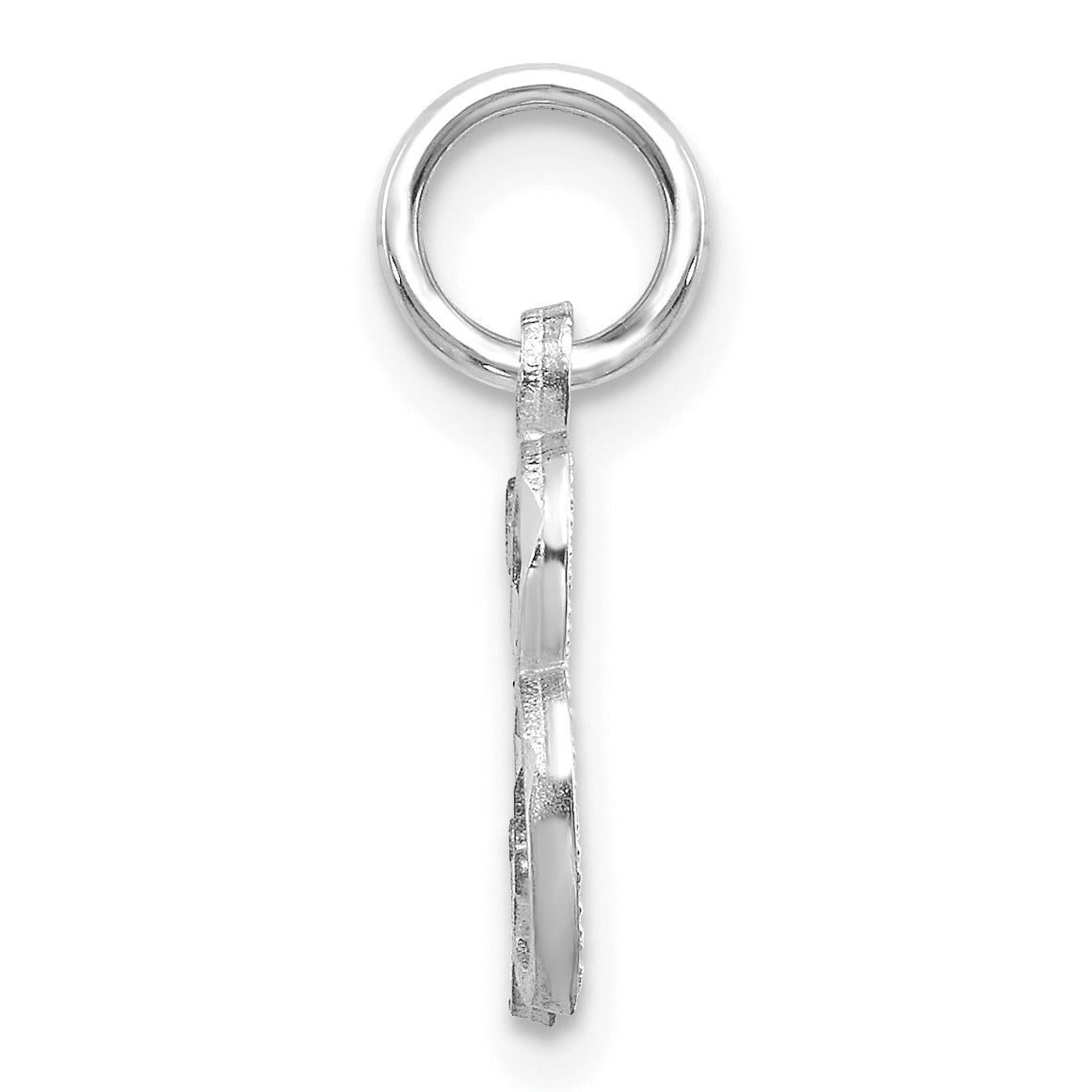14KW Diamond-cut Letter B Initial Charm