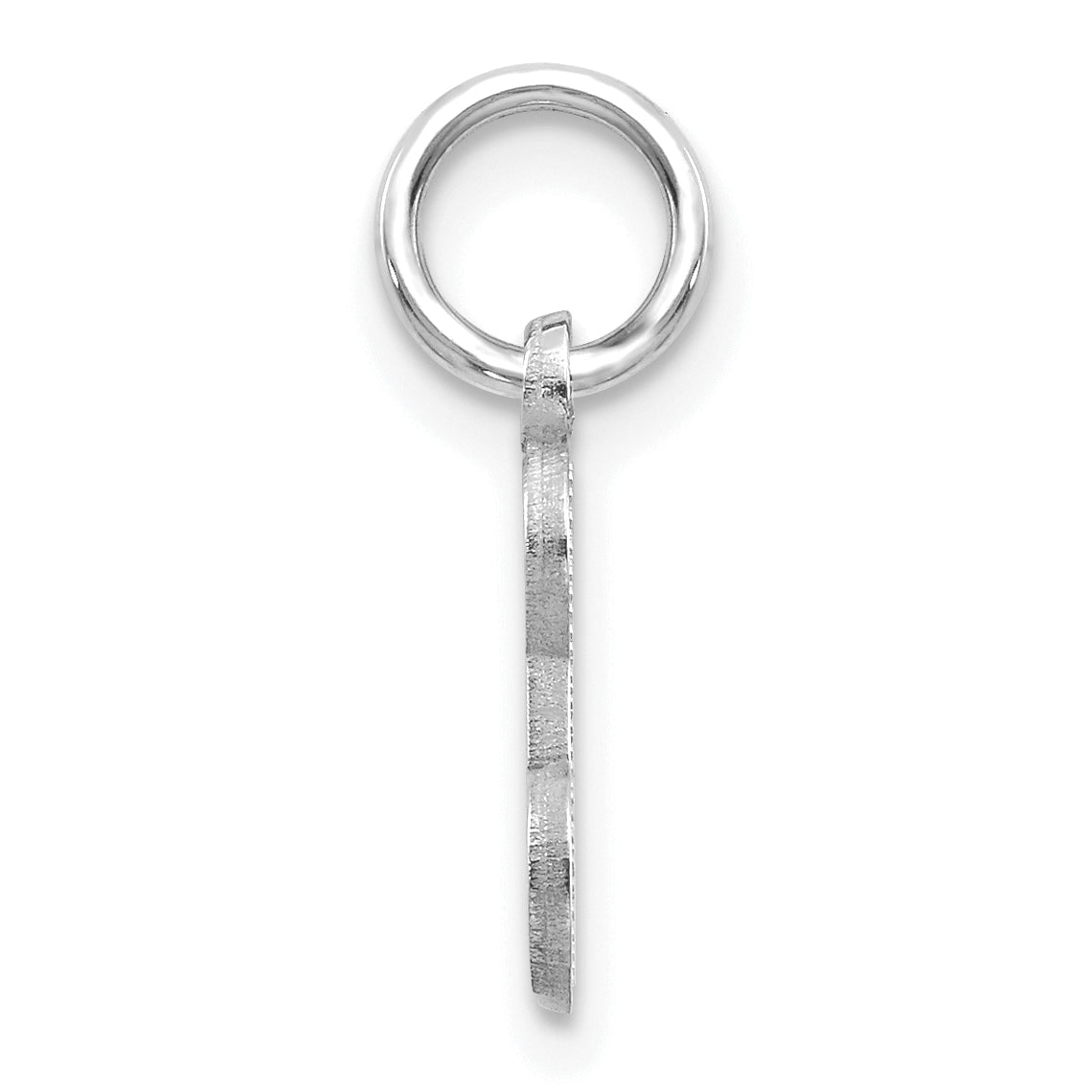 14KW Diamond-cut Letter E Initial Charm Secondary image