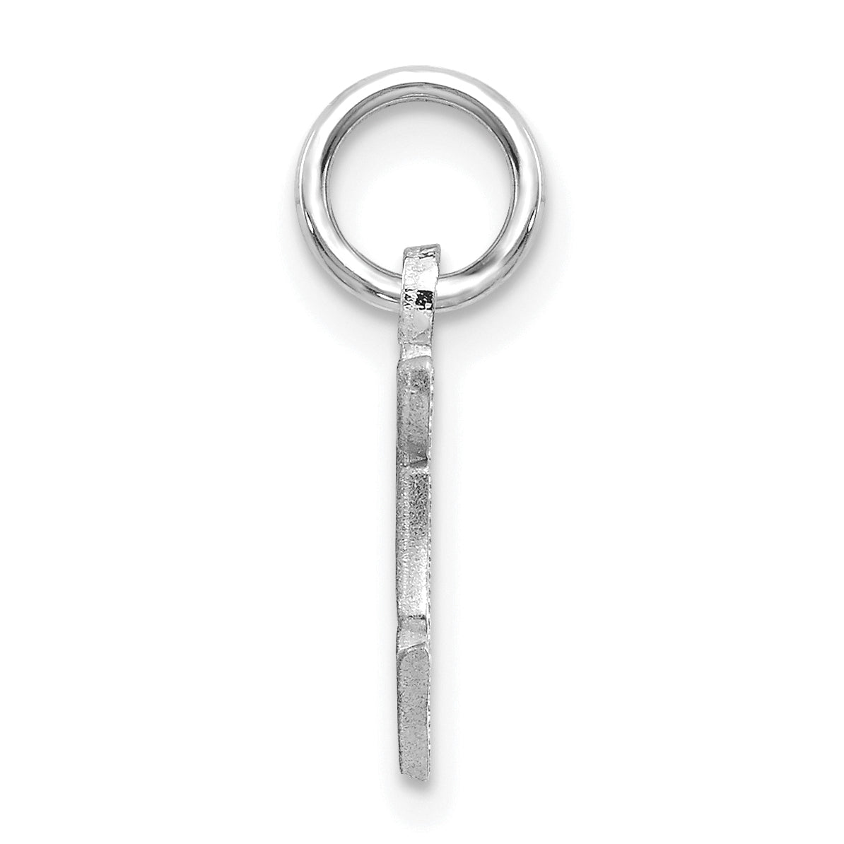 14KW Diamond-cut Letter F Initial Charm