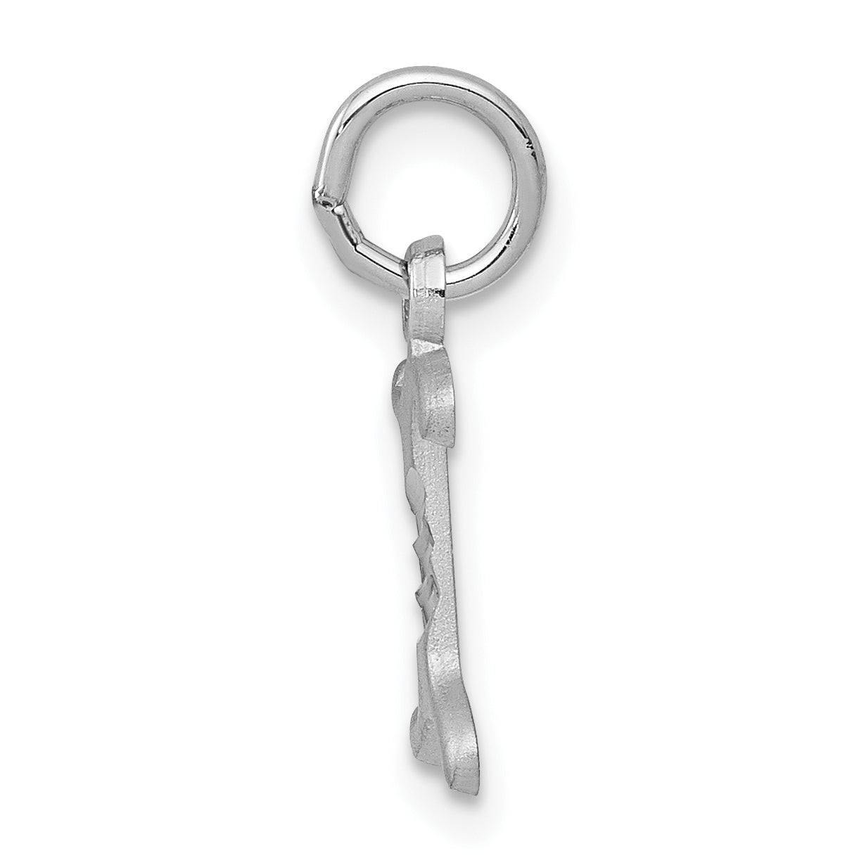 14KW Diamond-cut Letter I Initial Charm Secondary image