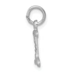 14KW Diamond-cut Letter I Initial Charm
