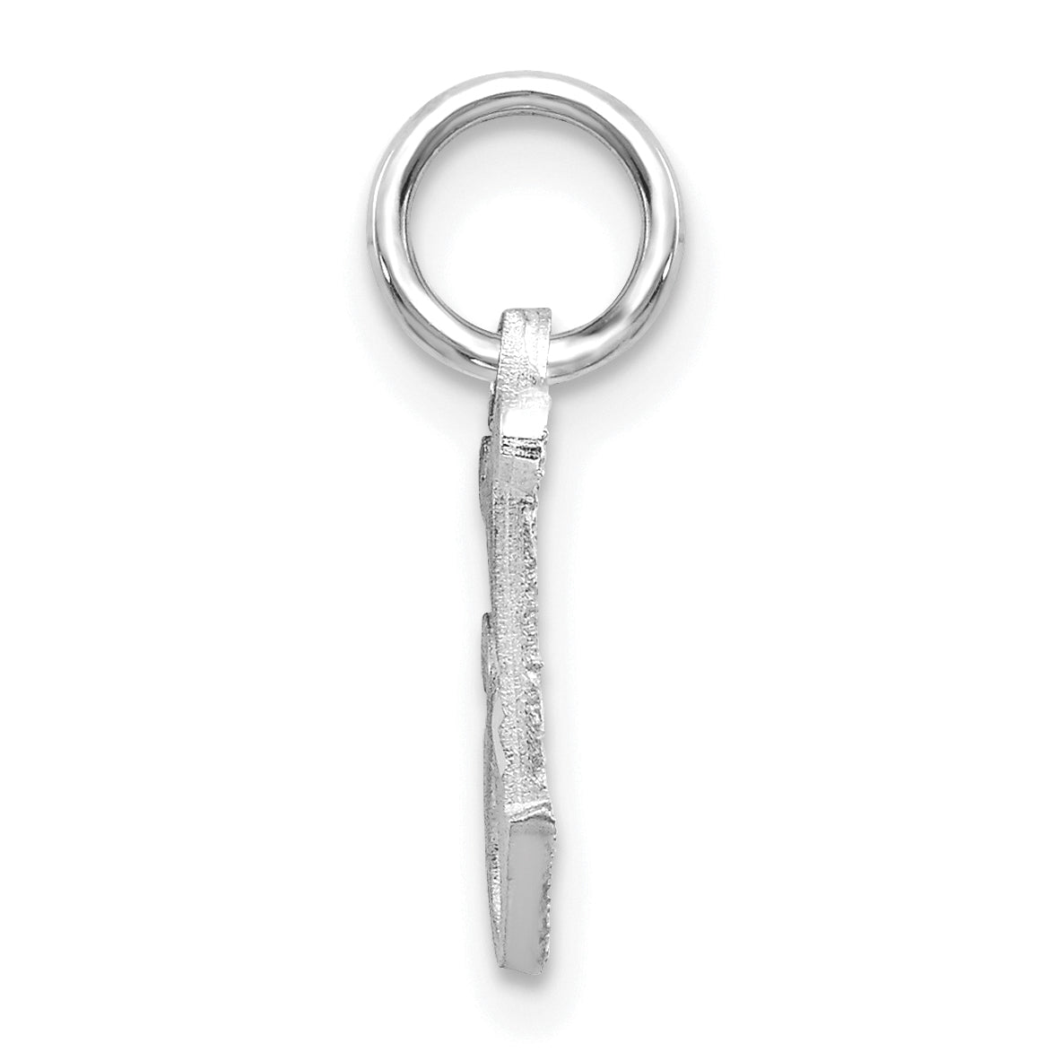 14KW Diamond-cut Letter J Initial Charm Secondary image
