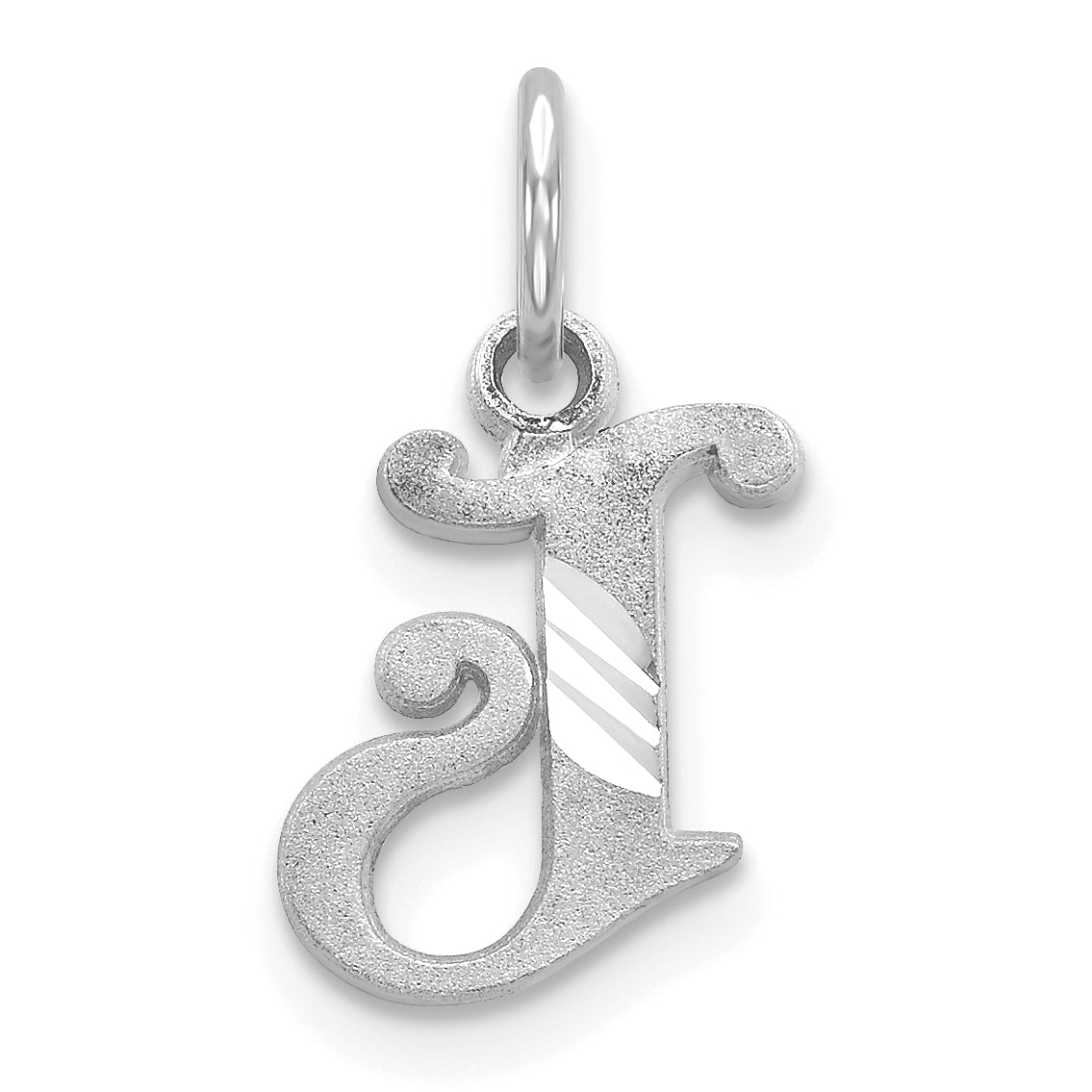 14KW Diamond-cut Letter J Initial Charm Main image