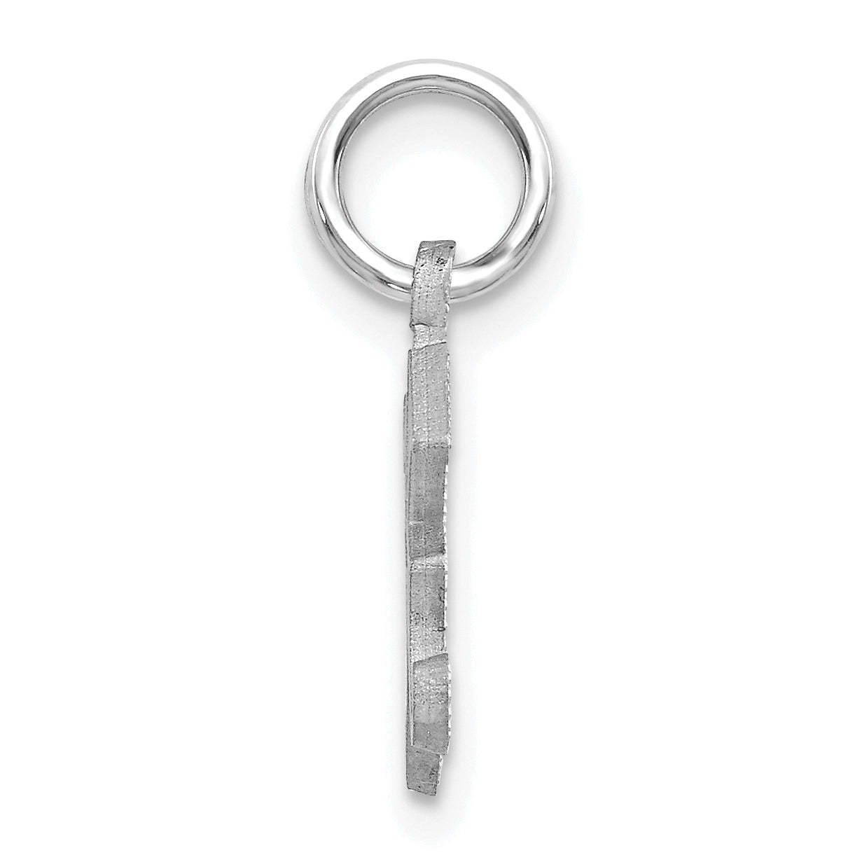 14KW Diamond-cut Letter K Initial Charm Secondary image