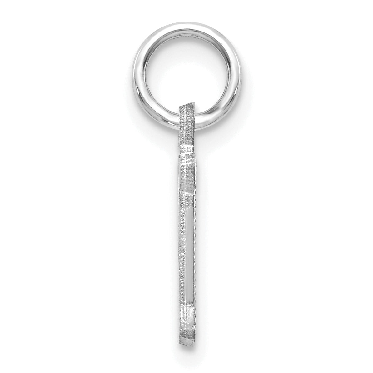 14KW Diamond-cut Letter N Initial Charm Secondary image