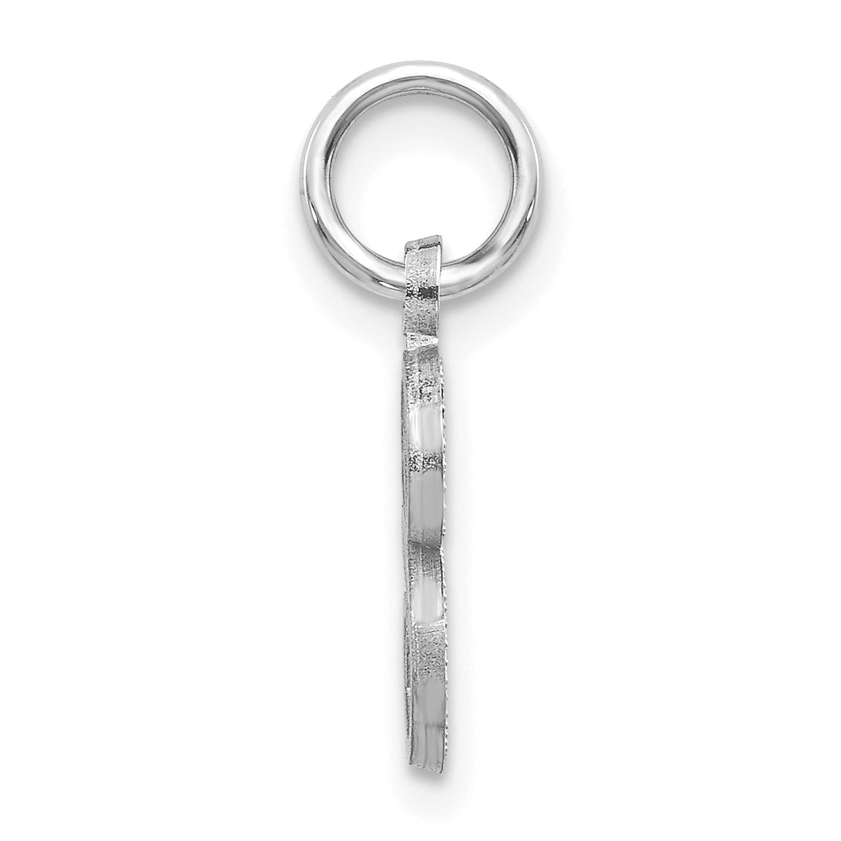 14KW Diamond-cut Letter S Initial Charm Secondary image
