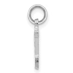 14KW Diamond-cut Letter V Initial Charm