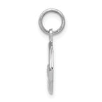 14K White Gold Claddagh Charm