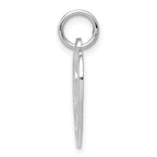 14K White Gold Sweet 15 Charm