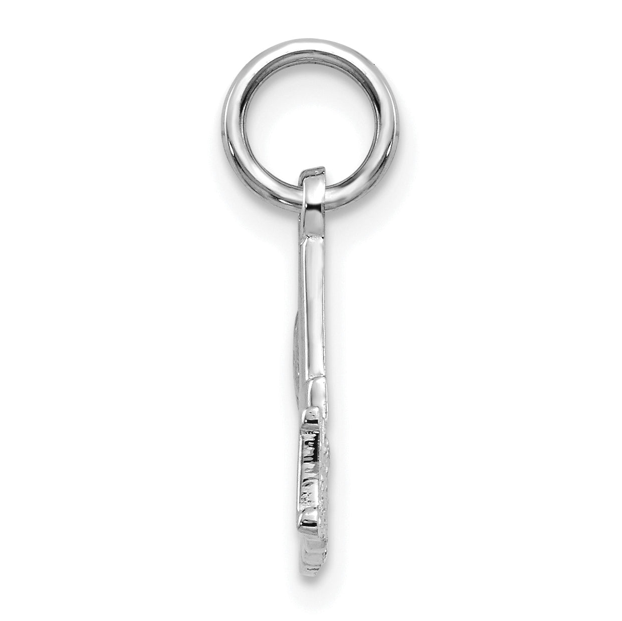 14K White Gold #1 MOM Charm