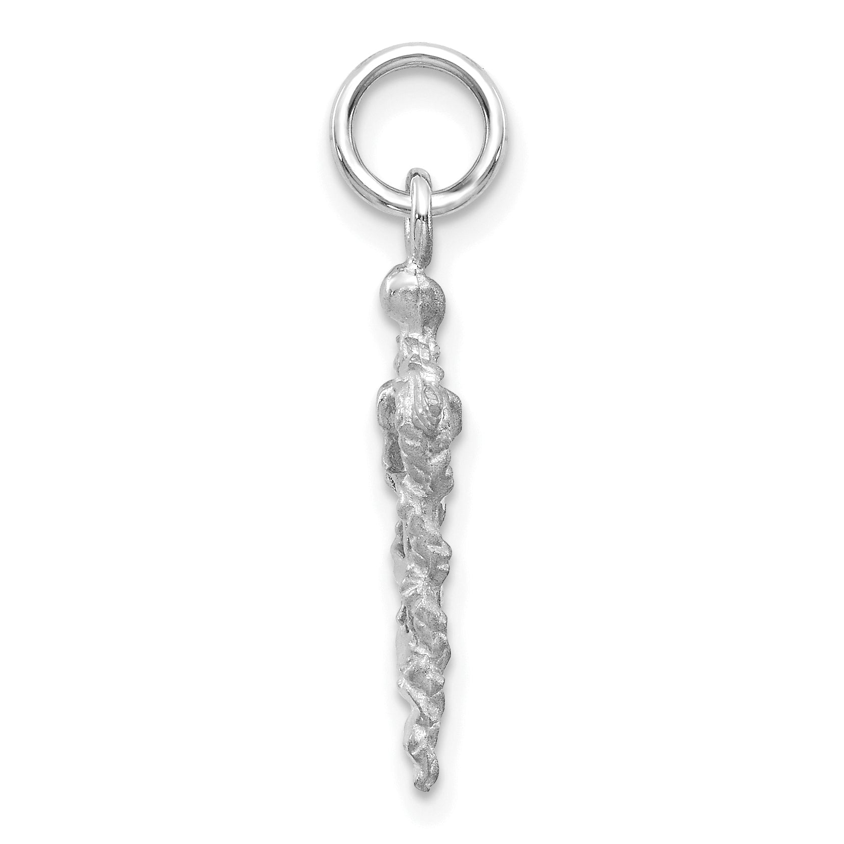 14K White Gold 3-D Caduceus Charm Secondary image