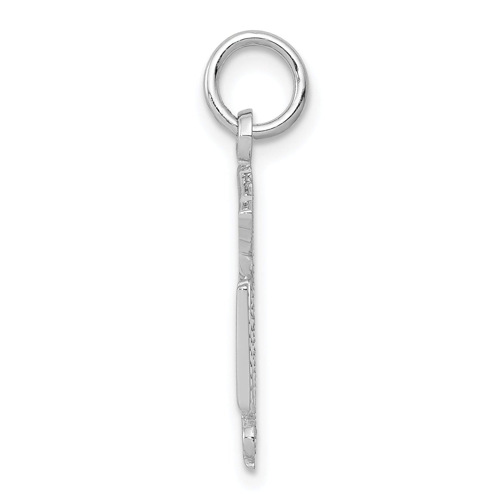 14K White Gold RN Registered Nurse Charm Secondary image