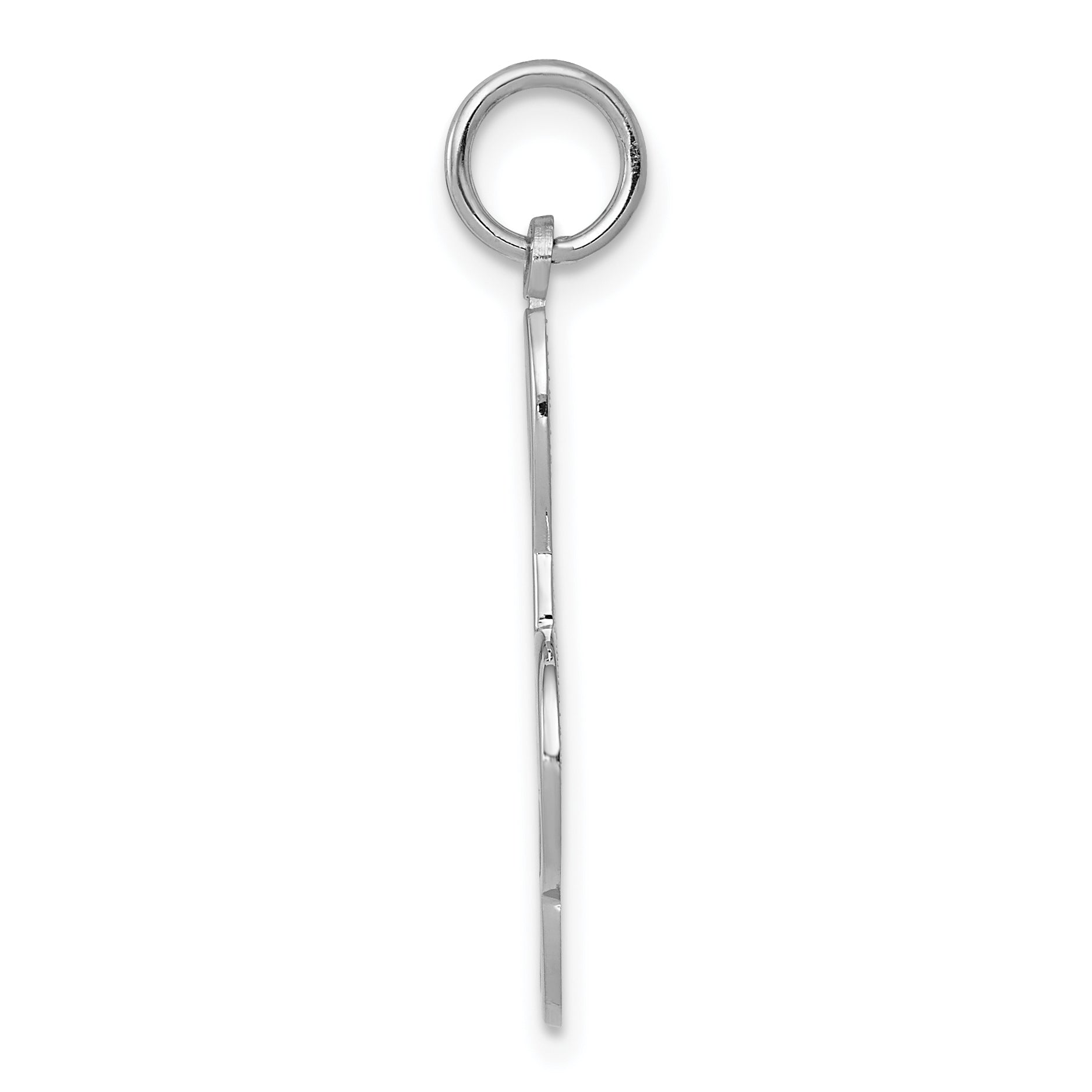 14K White Gold Treble Clef Charm Secondary image