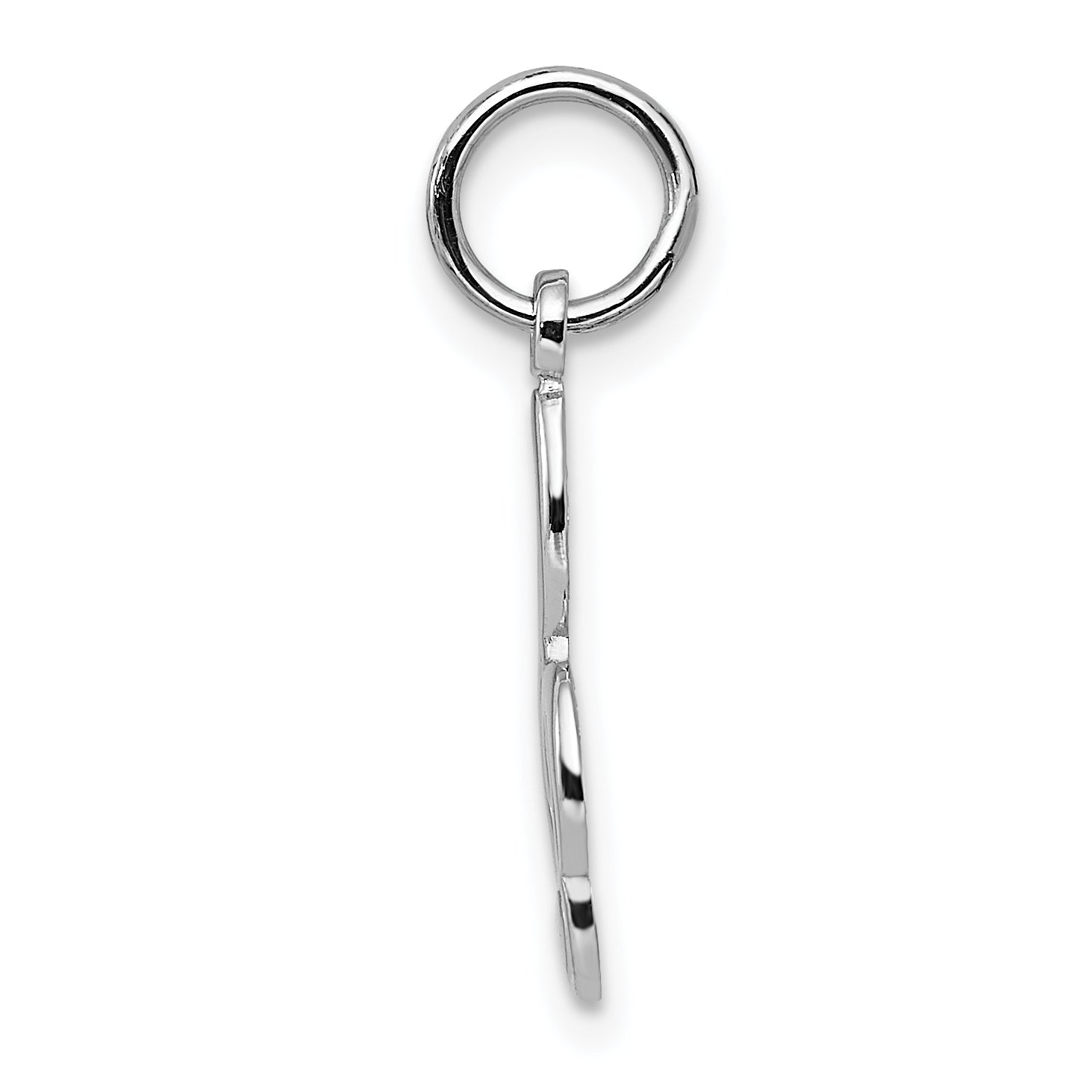 14K White Gold Treble Clef Charm Secondary image