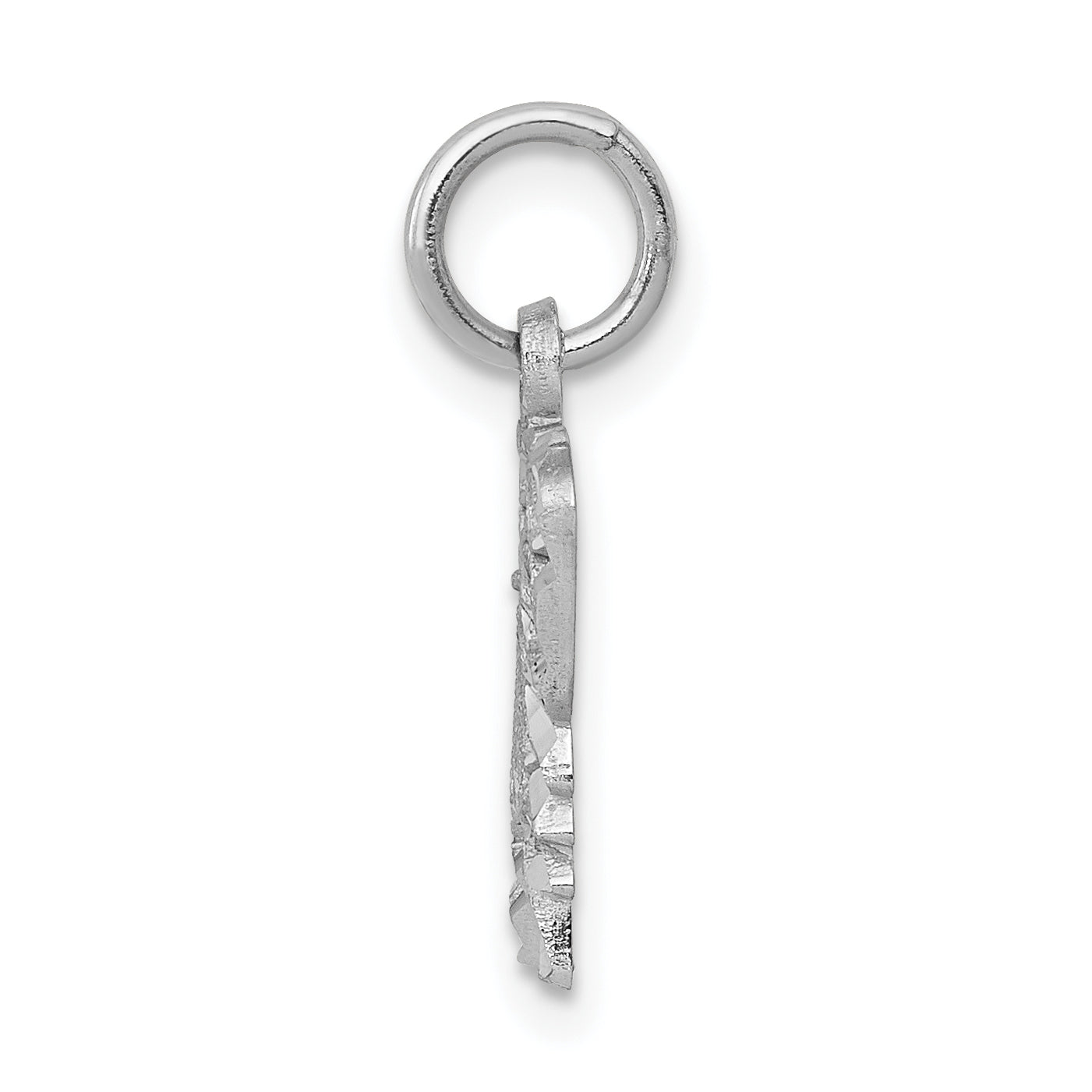 14K White Gold Butterfly Charm Secondary image