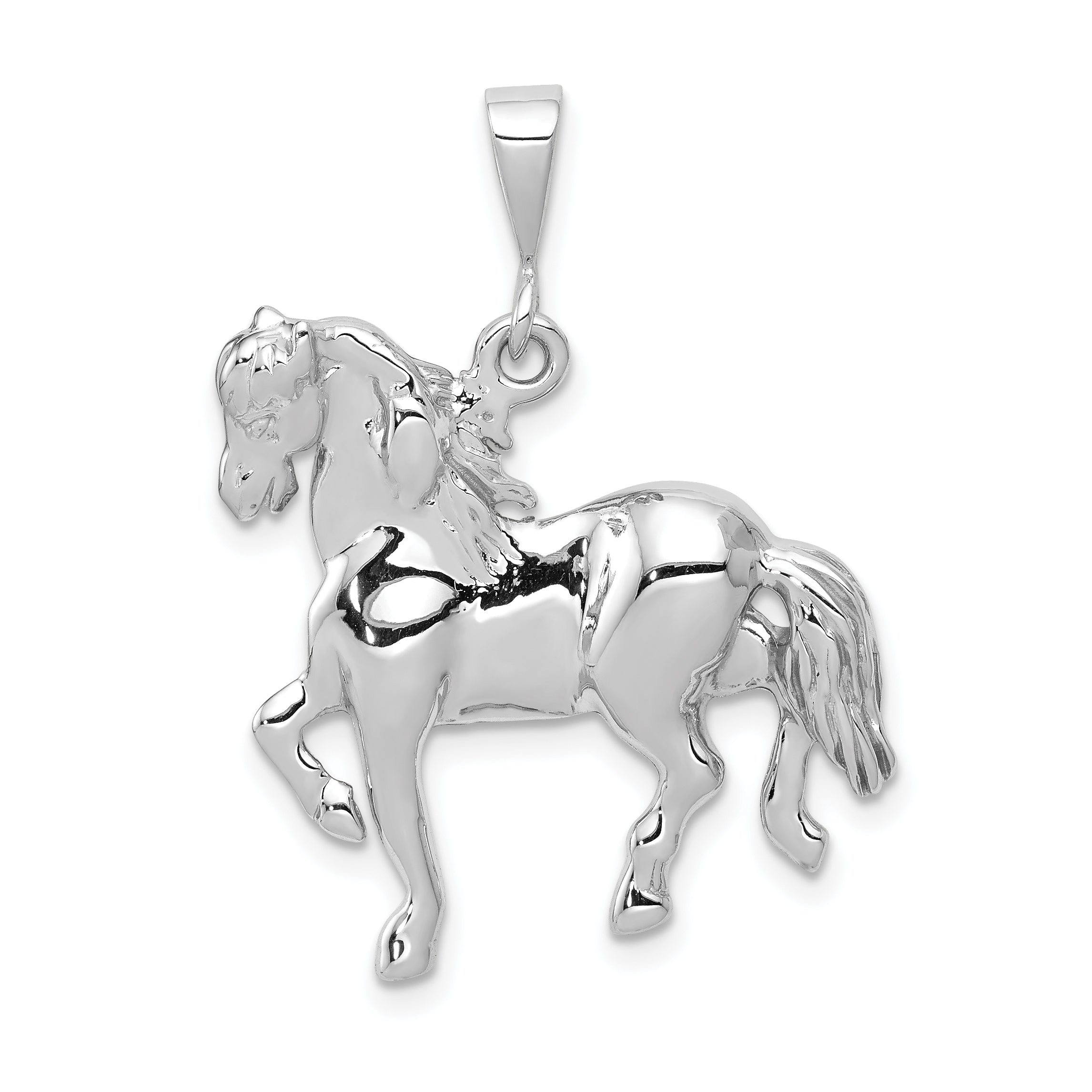 14k White Gold Horse Charm Main image