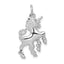 14k White Gold Unicorn Charm