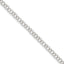 14k White Gold Double Link Charm Bracelet