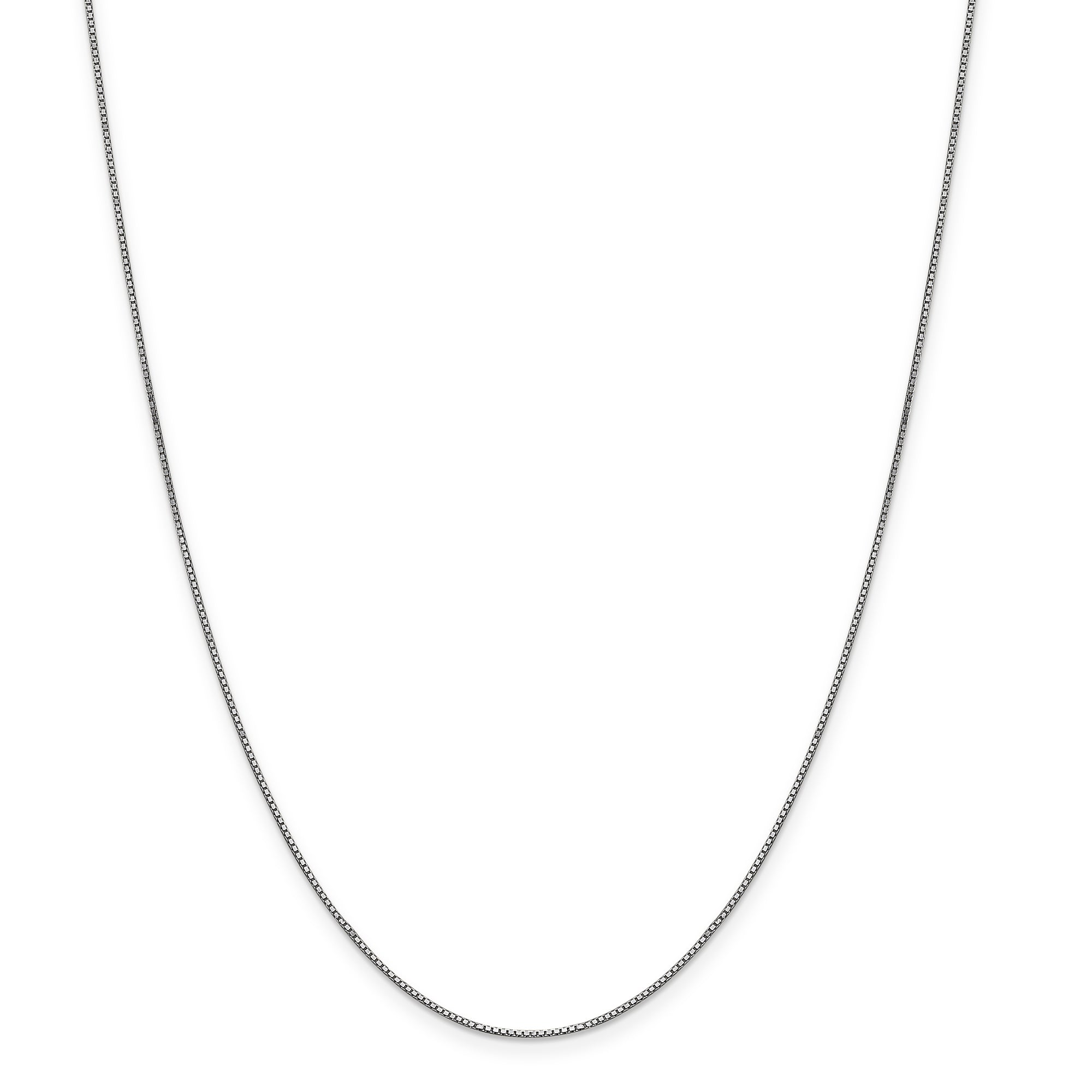 14K WG .9mm Box Chain Main image