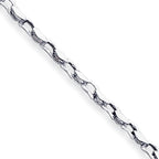 14K White Gold 4.50mm Hand-polished Fancy Link Bracelet