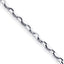 14K White Gold 4.50mm Hand-polished Fancy Link Bracelet