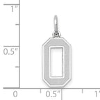 14Kw Medium Satin Number 0 Charm