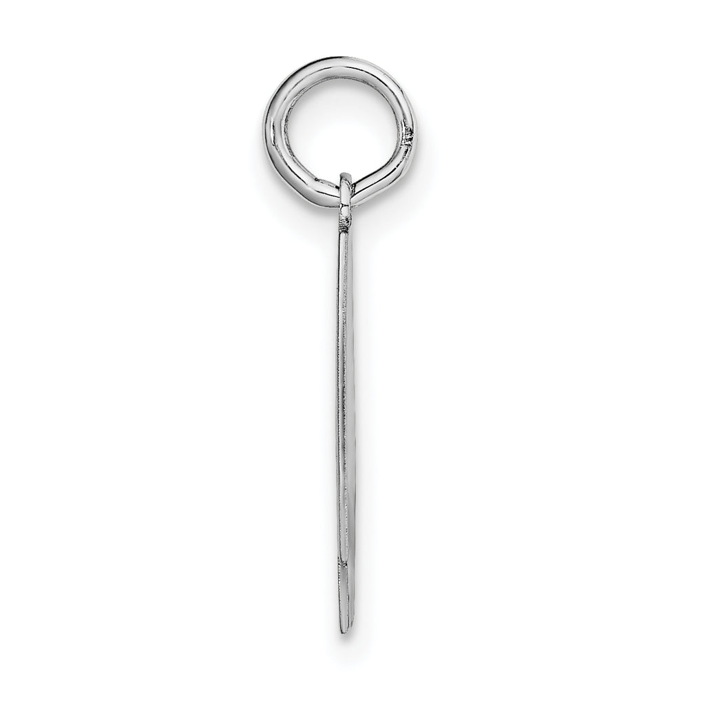 14Kw Medium Satin Number 4 Charm