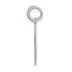 14Kw Medium Satin Number 4 Charm