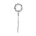 14Kw Medium Satin Number 5 Charm
