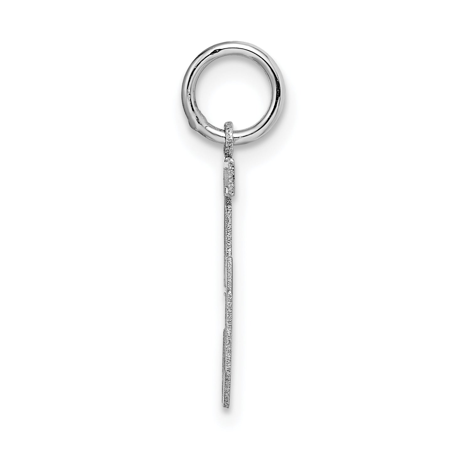 14Kw Medium Satin Number 5 Charm