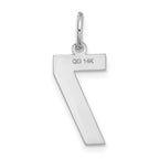 14Kw Medium Satin Number 7 Charm