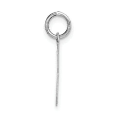 14Kw Medium Satin Number 8 Charm