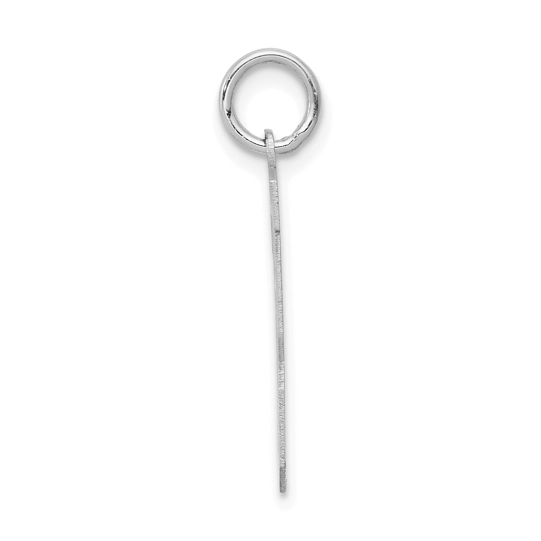 14K WG Medium Satin Number 13 Charm Secondary image