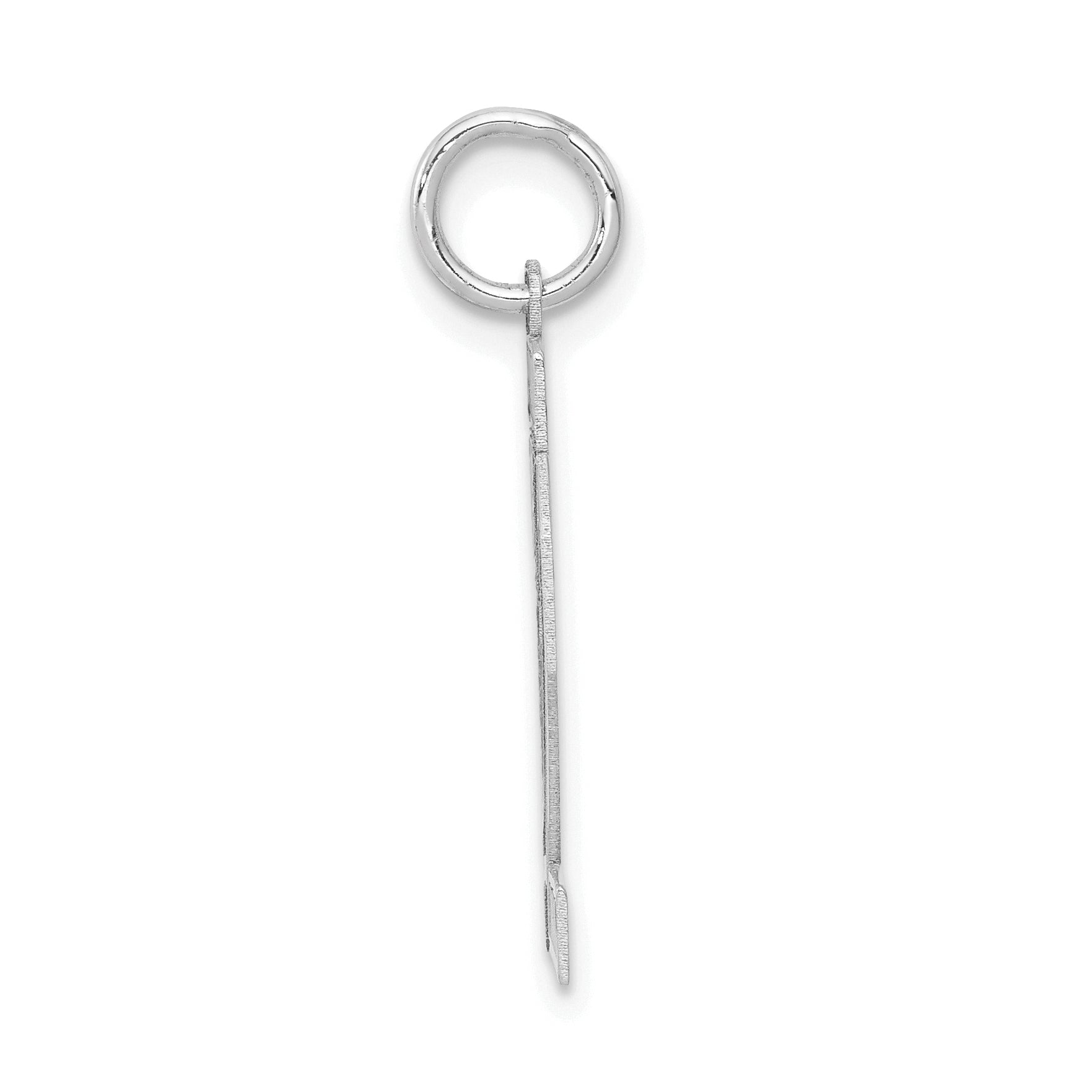 14K WG Medium Satin Number 22 Charm Secondary image