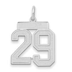 14kw Medium Satin Number 29 Charm