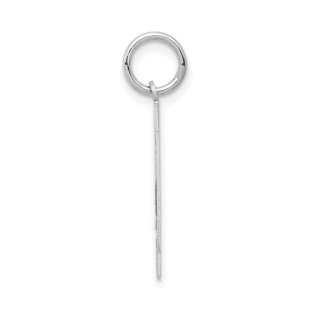 14K WG Medium Satin Number 34 Charm