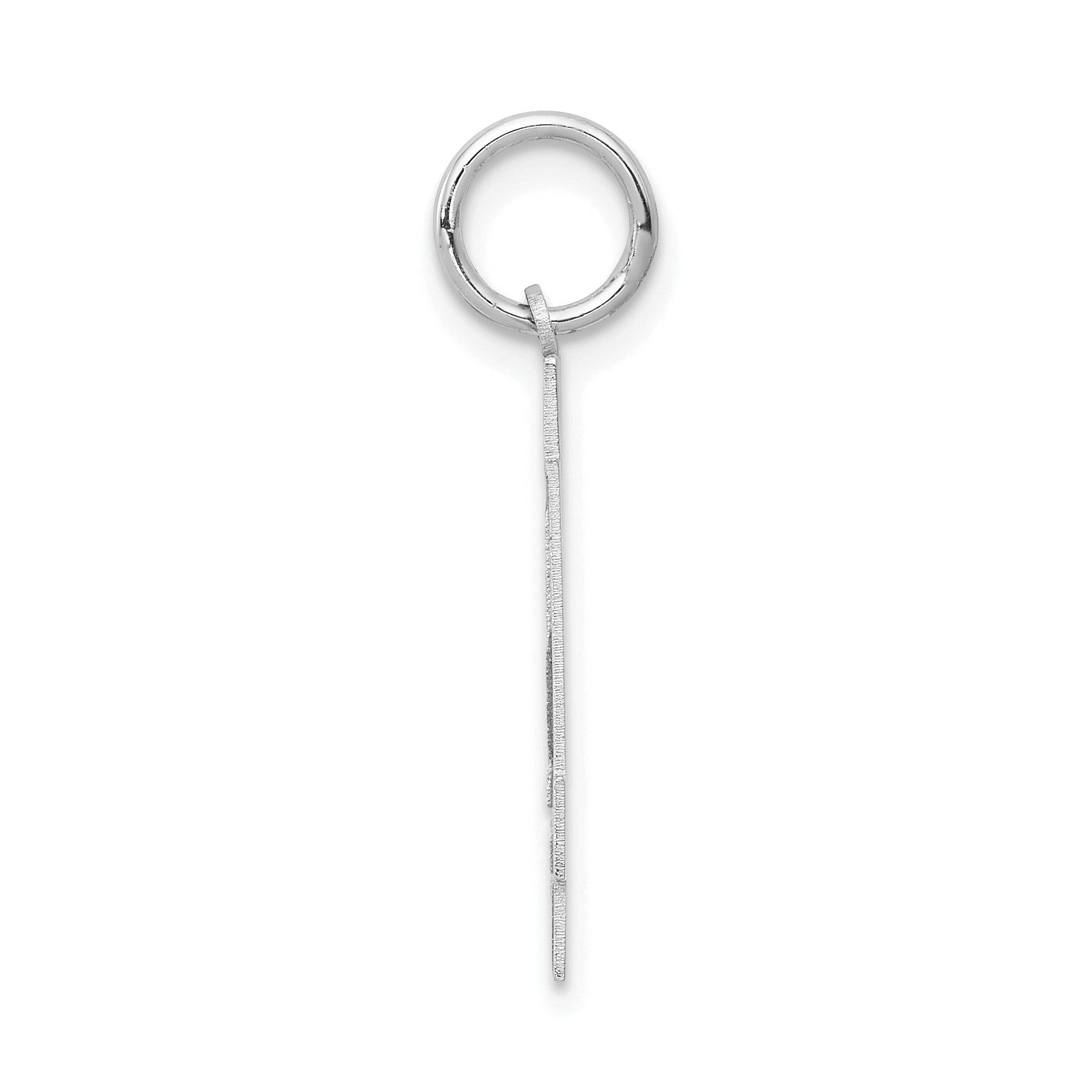 14K WG Medium Satin Number 34 Charm