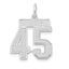 14kw Medium Satin Number 45 Charm