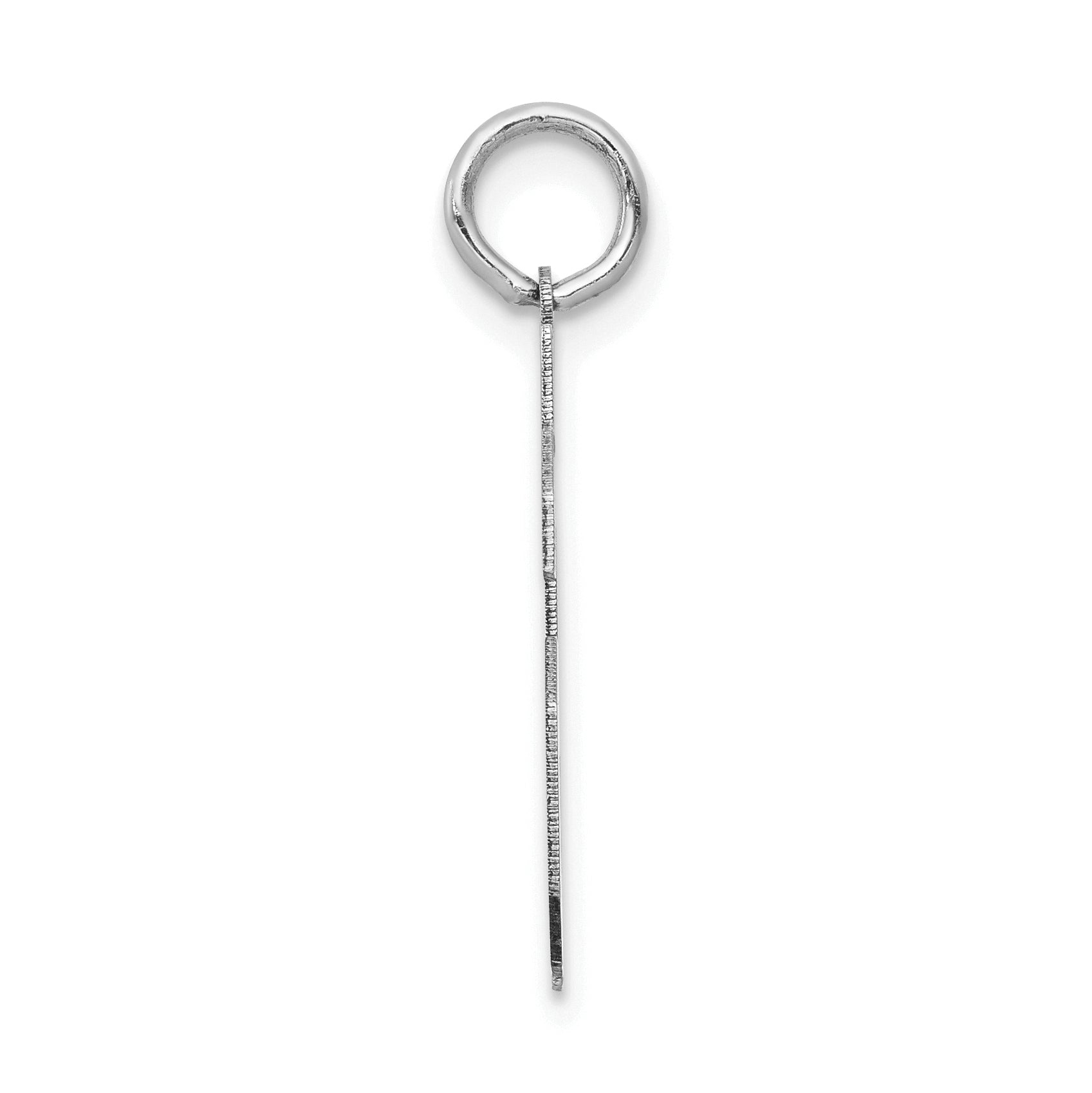 14K WG Medium Satin Number 46 Charm